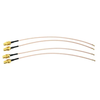 New Pack of 4 RF U.FL(IPEX/IPX) Mini PCI to SMA Female Pigtail Antenna Wi-Fi Coaxial RG-178 Low Loss Cable (6 inches (15cm)),gol
New Pack of 4 RF U.FL(IPEX/IPX) Mini PCI to SMA Female Pigtail Antenna Wi-Fi Coaxial RG-178 Low Loss Cable (6 inches (15cm)),gol