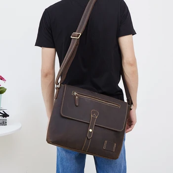 JOGUJOS Crazy Horse Leather Men's Crossbody Bag Genuine Leather Bag Men Messenger Bag Handbag Business Male Shoulder Bag Bolsas
JOGUJOS Crazy Horse Leather Men's Crossbody Bag Genuine Leather Bag Men Messenger Bag Handbag Business Male Shoulder Bag Bolsas