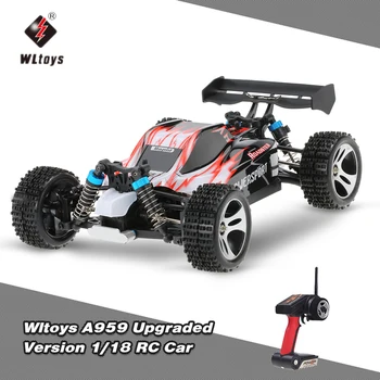 

Wltoys A959 1:18 2.4Ghz 4WD RC Car Off-Road Car 45KM/H High Speed Racing Buggy Car Remote Control Vehicle RTR Toys for Kids