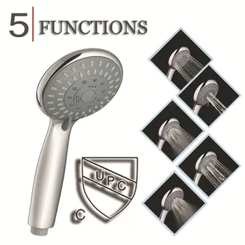 Bath Shower Adjustable Jetting Shower Head Water Saving Handheld Bathroom Adjustable 5 Modes SPA Shower Bath Head
Bath Shower Adjustable Jetting Shower Head Water Saving Handheld Bathroom Adjustable 5 Modes SPA Shower Bath Head