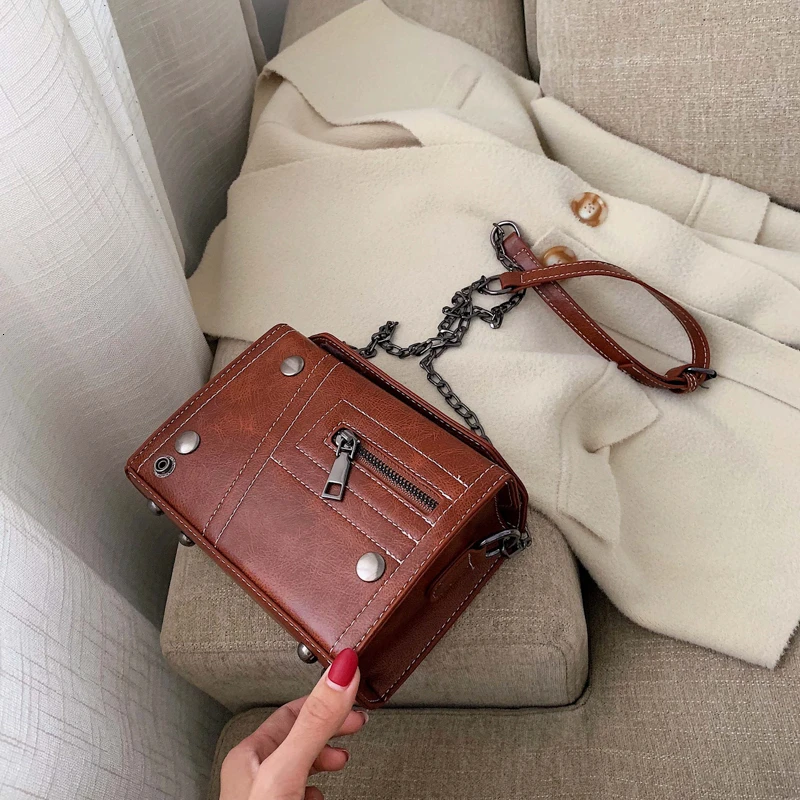 Vintage PU Leather Crossbody Bags for Women MINI Handbag Designer Fashion Simple Shoulder Bags Lady Luxury Bag bolsos para mujer
Vintage PU Leather Crossbody Bags for Women MINI Handbag Designer Fashion Simple Shoulder Bags Lady Luxury Bag bolsos para mujer