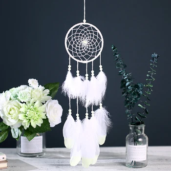 Fashion Fluorescence Dreamcatcher Noctilucous Wind Chimes Feather Hanging Pendant Ornament
Fashion Fluorescence Dreamcatcher Noctilucous Wind Chimes Feather Hanging Pendant Ornament