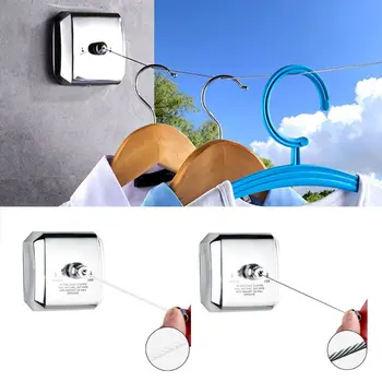 Retractable Clothesline 304 Stainless Steel Nylon with Adjustable Rope String
Retractable Clothesline 304 Stainless Steel Nylon with Adjustable Rope String