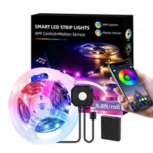 3M RGB Motion Sensor LED Light Strips Motion Activated App Control Music Sync Color Changing Strip Lights for Bed Stair Cabinet
3M RGB Motion Sensor LED Light Strips Motion Activated App Control Music Sync Color Changing Strip Lights for Bed Stair Cabinet