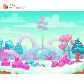 LIFE MAGIC BOX Candyland Photocall Wedding Cute Newborn Photography Backdrops Backgrounds
LIFE MAGIC BOX Candyland Photocall Wedding Cute Newborn Photography Backdrops Backgrounds