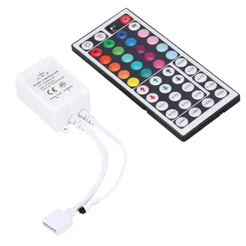 44 Key RF IR Remote Control with Power Adapter RGB Controller Dimmer DC12V Control Remoter For LED Lights Strip
44 Key RF IR Remote Control with Power Adapter RGB Controller Dimmer DC12V Control Remoter For LED Lights Strip