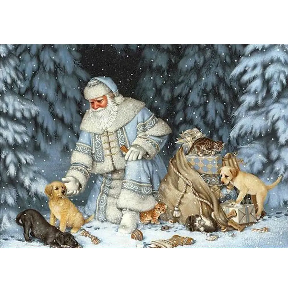 DIY Diamond Painting Cross-Stitch Kit Santa Claus Carrying A Gift Diamond Painting Beautiful for Hobby
DIY Diamond Painting Cross-Stitch Kit Santa Claus Carrying A Gift Diamond Painting Beautiful for Hobby