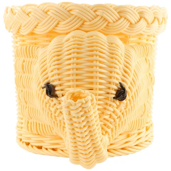 1pc Creative Hand Woven Snack Basket Elephant Shape Design Storage Container Organizer For Home Restaurant (Light Brown)
1pc Creative Hand Woven Snack Basket Elephant Shape Design Storage Container Organizer For Home Restaurant (Light Brown)