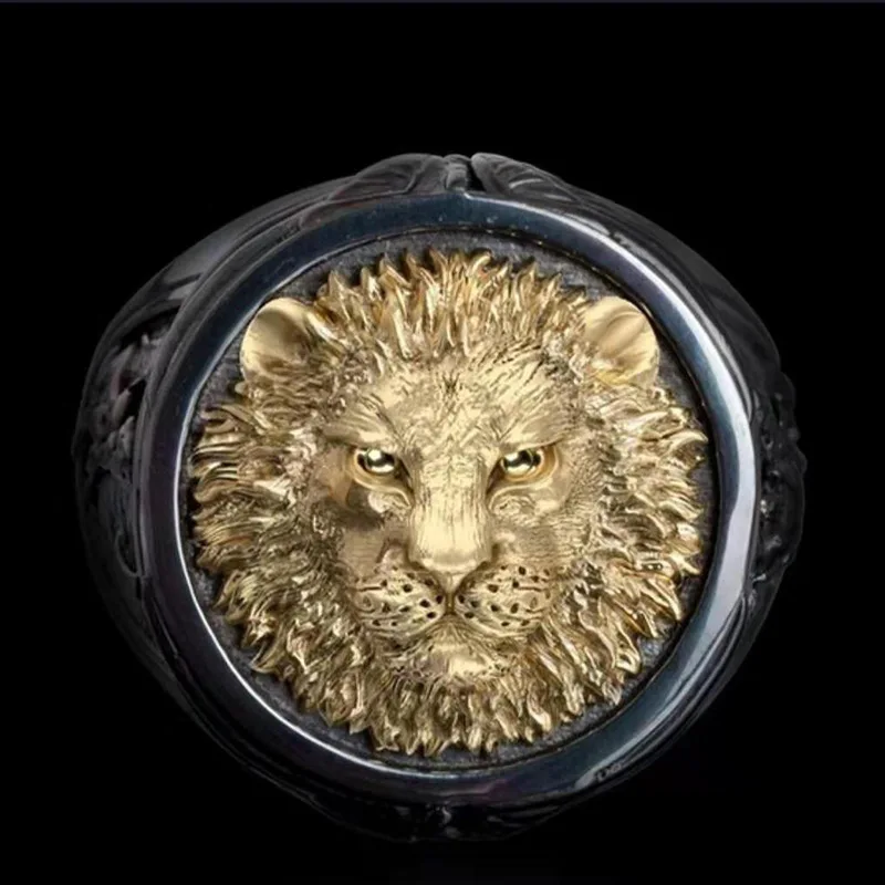 Vintage Punk Black Gold Lion Head Finger Rings For Men Punk Jewelry Gothic Biker Cool Man Rings bague homme Z4P522 
Vintage Punk Black Gold Lion Head Finger Rings For Men Punk Jewelry Gothic Biker Cool Man Rings bague homme Z4P522