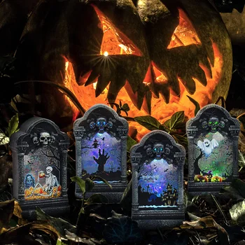 Halloween Decor Luminous Scary Tombstone Ornaments Creative Tombstone Night Light Pumpkin Skull Lamp Home Party Diy Decoration
Halloween Decor Luminous Scary Tombstone Ornaments Creative Tombstone Night Light Pumpkin Skull Lamp Home Party Diy Decoration