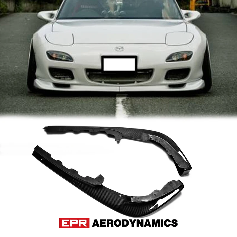 Автомобильный Стайлинг для Mazda RX7 FD3S углеродное волокно OEM Передние Губы 2 шт (для
