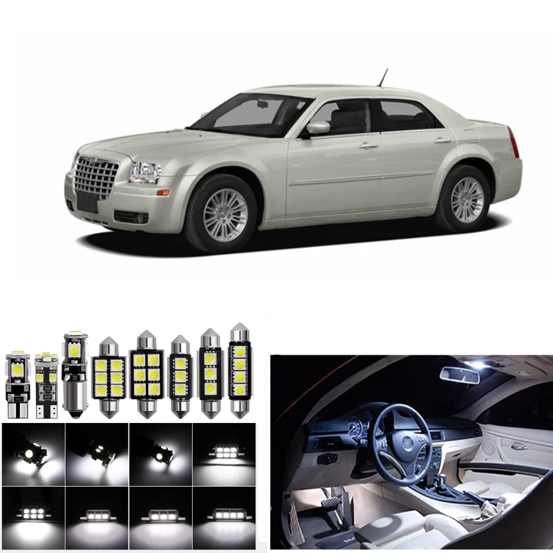17Pcs Canbus White LED Lights Bulbs Interior Package Kit Map Dome Trunk License Plate Light For 2005-2010 Chrysler300 300C 300M
17Pcs Canbus White LED Lights Bulbs Interior Package Kit Map Dome Trunk License Plate Light For 2005-2010 Chrysler300 300C 300M