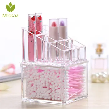 Acrylic Makeup Organizer Cotton Swabs Storage Boxes Cosmetic Organizer Cotton Pads Qtip Makeup Clear Container Cases Caskets 
Acrylic Makeup Organizer Cotton Swabs Storage Boxes Cosmetic Organizer Cotton Pads Qtip Makeup Clear Container Cases Caskets