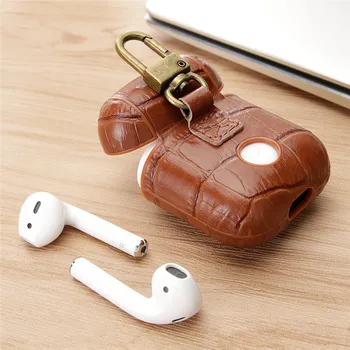 Genuine Leather Bag For Apple Airpod Bluetooth Wireless Earpphone Crocodile Leather Case Cover For Air Pod 1 2 Funda Cover Box
Genuine Leather Bag For Apple Airpod Bluetooth Wireless Earpphone Crocodile Leather Case Cover For Air Pod 1 2 Funda Cover Box