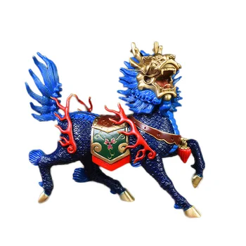 MOZART All Copper Fire Unicorn Ornaments Copper Unicorn Ornaments A Pair Of Pure, Large, blue flame, lift left foot, 24cm
MOZART All Copper Fire Unicorn Ornaments Copper Unicorn Ornaments A Pair Of Pure, Large, blue flame, lift left foot, 24cm