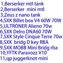 10pcs coils Zeus Z Berserker mini MTL sxk Billet box V4 70 60w HUSSAR GOBBY Cloud2 Elthunder 20700 Hadaly Bestia tank Power tool
10pcs coils Zeus Z Berserker mini MTL sxk Billet box V4 70 60w HUSSAR GOBBY Cloud2 Elthunder 20700 Hadaly Bestia tank Power tool