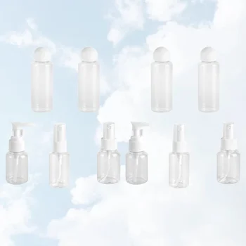 1 Set 10pcs Travel Empty Bottle Kit Portable Pet Cosmetics Bottle Makeup Bottle Sprayer Bottle Cosmetics Container for Travel (W 
1 Set 10pcs Travel Empty Bottle Kit Portable Pet Cosmetics Bottle Makeup Bottle Sprayer Bottle Cosmetics Container for Travel (W
