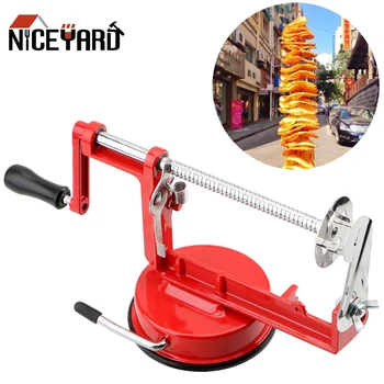 NICEYARD Manual Spiralizer French-Fry Chips Cutter Twisted Potato Apple Vegetable Spiral Slicer Kitchen Gadgets Cooking Tools
NICEYARD Manual Spiralizer French-Fry Chips Cutter Twisted Potato Apple Vegetable Spiral Slicer Kitchen Gadgets Cooking Tools