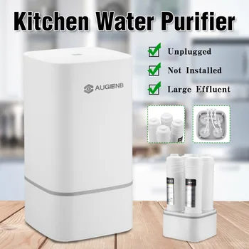 4 Stage Countertop RO Water Purifier Membrane Reverse Osmosis Water Filter System Technology Kitchen Type Household White
4 Stage Countertop RO Water Purifier Membrane Reverse Osmosis Water Filter System Technology Kitchen Type Household White