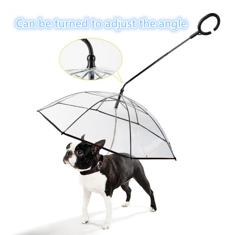 TPU Pet Umbrella Keeps Pet Dry Comfortable in Rain Snowing Sleet Convenient Umbrella Rain Gear Transparent with Dog Leads Solid
TPU Pet Umbrella Keeps Pet Dry Comfortable in Rain Snowing Sleet Convenient Umbrella Rain Gear Transparent with Dog Leads Solid
