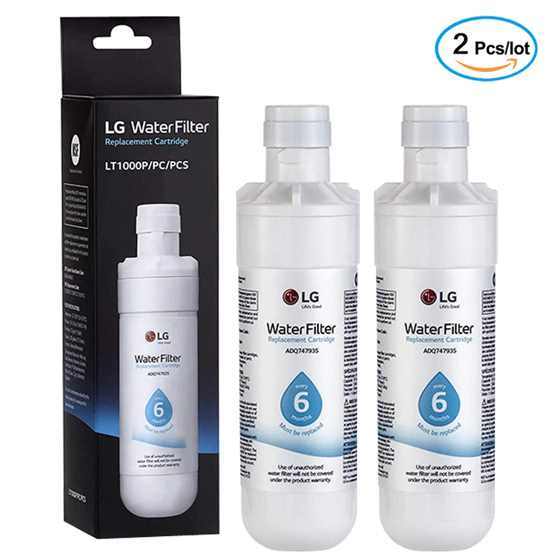 Replace LG LT1000P, ADQ74793501, ADQ74793502, MDJ64844601, Kenmore 46-9980, 9980 refrigerator filter (2 packs)
Replace LG LT1000P, ADQ74793501, ADQ74793502, MDJ64844601, Kenmore 46-9980, 9980 refrigerator filter (2 packs)