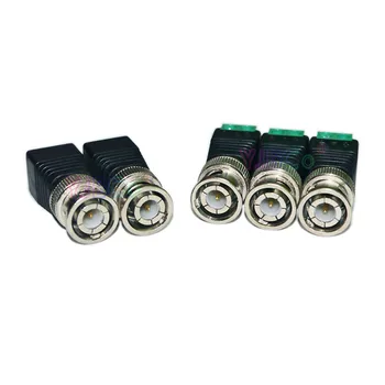 Wholesale 100Pcs BNC Cable Green Male Coax CAT5 To Coaxial BNC Connector Camera CCTV Video Balun for CCTV System Accessories
Wholesale 100Pcs BNC Cable Green Male Coax CAT5 To Coaxial BNC Connector Camera CCTV Video Balun for CCTV System Accessories