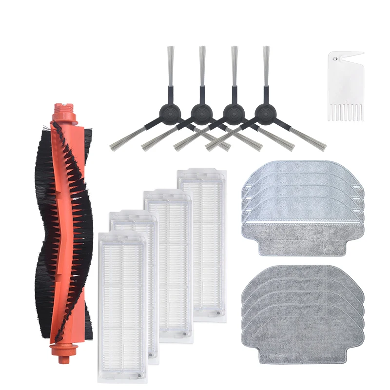 4 Side Brush + 1 Roller Brush + 4 Filter Net + 8 Mop Cloths Pad for Xiaomi STYJ02YM Robot Vacuum Cleaner Replacement Parts Acces
4 Side Brush + 1 Roller Brush + 4 Filter Net + 8 Mop Cloths Pad for Xiaomi STYJ02YM Robot Vacuum Cleaner Replacement Parts Acces