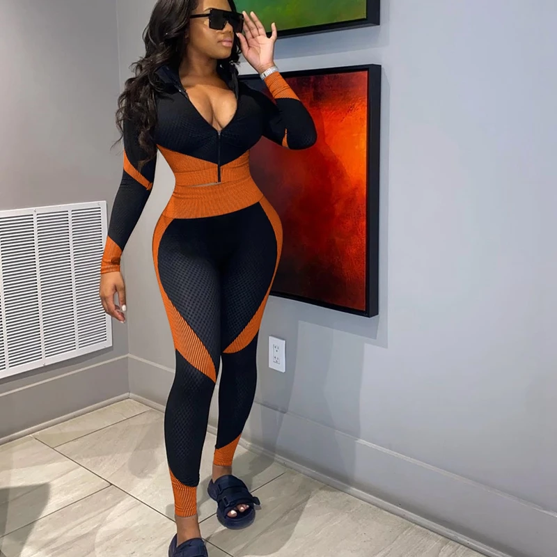 Plus Size Fashion Fall Two Piece Set Long Sleeve Crop Tops and Pants Outfits for Women Clothes Streetwear Tracksuit
Plus Size Fashion Fall Two Piece Set Long Sleeve Crop Tops and Pants Outfits for Women Clothes Streetwear Tracksuit