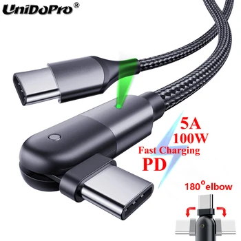 180 Degree Rotating Elbow 5A 100W Type C to C PD Charger Cable for MacBook Pro Air iPad Pro 2020 2018 , Galaxy Tab S7 S7+ S6 S5e
180 Degree Rotating Elbow 5A 100W Type C to C PD Charger Cable for MacBook Pro Air iPad Pro 2020 2018 , Galaxy Tab S7 S7+ S6 S5e