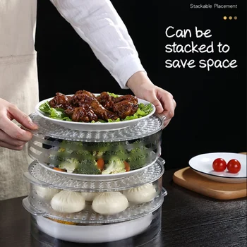 Transparent Stackable Food Insulation Cover Refrigerator Refrigerator Meal Cover Dining Table Dustproof Anti-mosquito Food Cover
Transparent Stackable Food Insulation Cover Refrigerator Refrigerator Meal Cover Dining Table Dustproof Anti-mosquito Food Cover