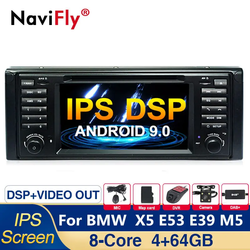 IPS DSP 8 Core Android 9.0 Car dvd radio Multimedia Player For BMW 5 Series X5 E53 E39 M5 GPS Navigation WIFI BT RDS OBD DAB e53
IPS DSP 8 Core Android 9.0 Car dvd radio Multimedia Player For BMW 5 Series X5 E53 E39 M5 GPS Navigation WIFI BT RDS OBD DAB e53