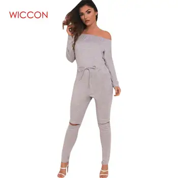 2020 Summer New Arrival Women Sexy Jumpsuits High Street Style Elegant Long Sleeve Slash-Neck Off Shoulder Jumpsuit Rompers 
2020 Summer New Arrival Women Sexy Jumpsuits High Street Style Elegant Long Sleeve Slash-Neck Off Shoulder Jumpsuit Rompers