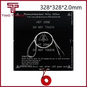 300*300*2.0 MK2A RepRap RAMPS 1.4 PCB Heatbed Plate MK2A LED Resistor Cable 100k Ohm Thermistors PCB Heat Bed 328*328
300*300*2.0 MK2A RepRap RAMPS 1.4 PCB Heatbed Plate MK2A LED Resistor Cable 100k Ohm Thermistors PCB Heat Bed 328*328