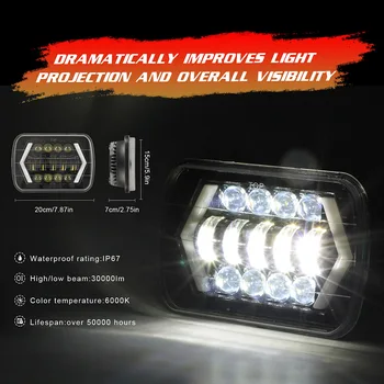 2pcs 300W 7in LED Headlights Headlamp with High Low Beam for Off-road Vehicle Truck Bus M8617
2pcs 300W 7in LED Headlights Headlamp with High Low Beam for Off-road Vehicle Truck Bus M8617