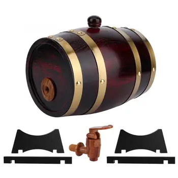Wine Barrel, Vintage Oak Wooden Wine Barrel Keg Bucket Brewing Accessories for Home Use 1.5L
Wine Barrel, Vintage Oak Wooden Wine Barrel Keg Bucket Brewing Accessories for Home Use 1.5L