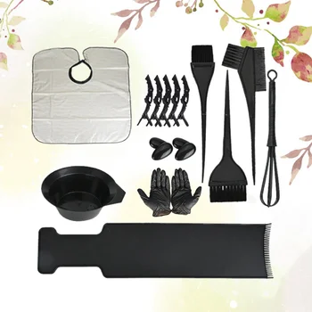 1 Set 18pcs Hair Coloring Tool Hair Dyeing Tool Dyeing Bowl Comb Brush Hair Dye Kit for Professional and at Home (Black)
1 Set 18pcs Hair Coloring Tool Hair Dyeing Tool Dyeing Bowl Comb Brush Hair Dye Kit for Professional and at Home (Black)