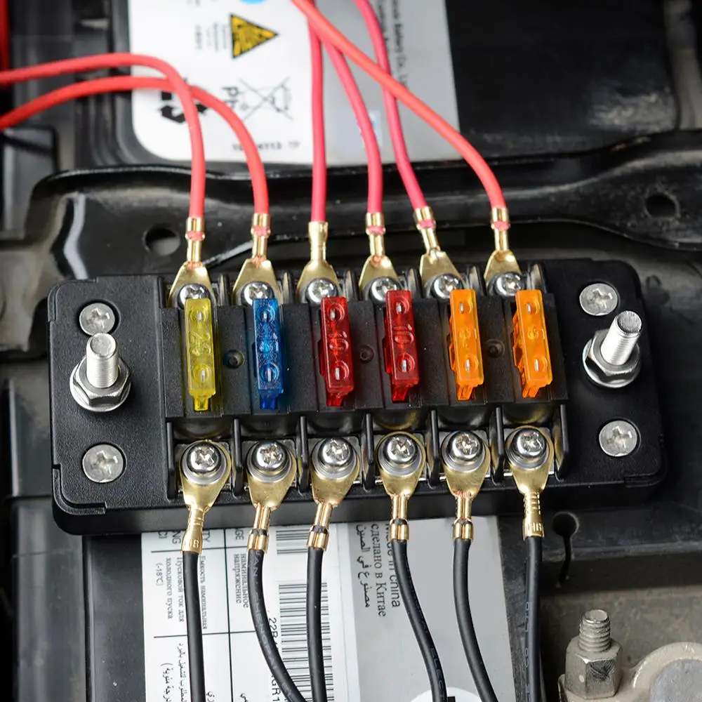 Auto Car Fuse Box 12V 6 Way Terminals Circuit Car Blade Fuse Box Block Holder Auto Blade Type Fuse Set Truck Blade Fuse Box
Auto Car Fuse Box 12V 6 Way Terminals Circuit Car Blade Fuse Box Block Holder Auto Blade Type Fuse Set Truck Blade Fuse Box