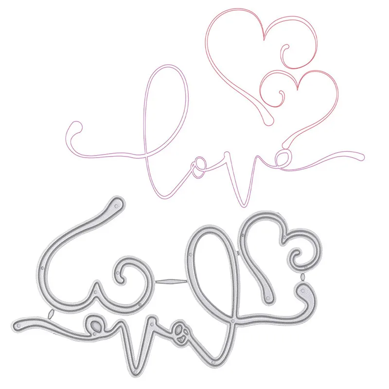 GJCrafts Love Dies for Card Making Word Letter Dies with Heart Metal Cutting Dies Scrapbooking Embossing Stencil Die Cut Decor
GJCrafts Love Dies for Card Making Word Letter Dies with Heart Metal Cutting Dies Scrapbooking Embossing Stencil Die Cut Decor