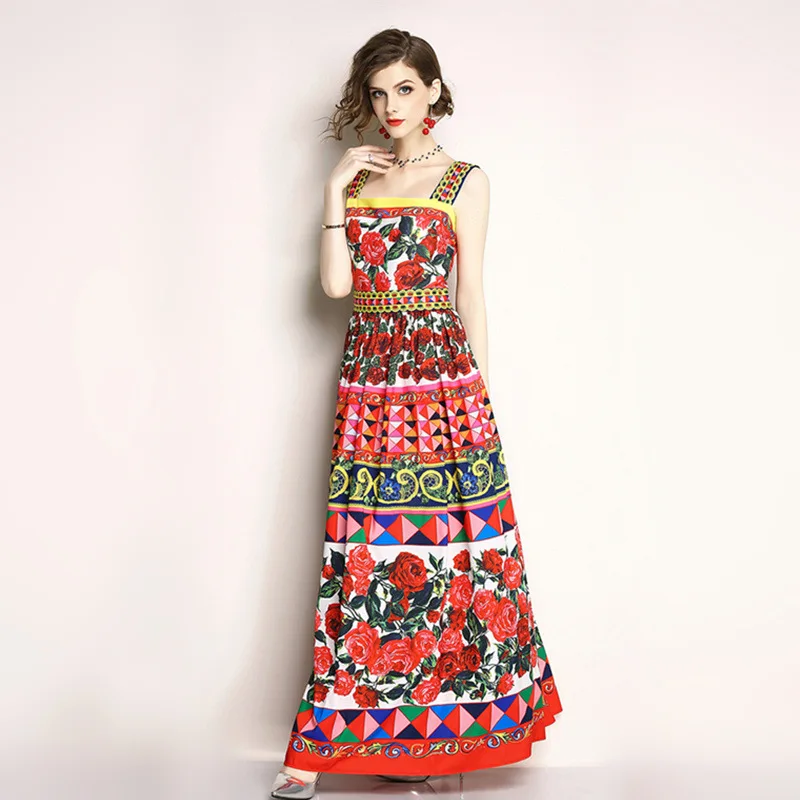 Ozhouzhan WOMEN'S Dress 2018 Summer New Products Printed Camisole Sexy Backless Dress Women's Elegant Big Skirt
Ozhouzhan WOMEN'S Dress 2018 Summer New Products Printed Camisole Sexy Backless Dress Women's Elegant Big Skirt