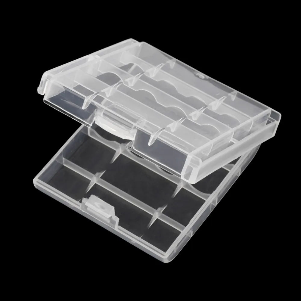 White Plastic Battery Storage Box Hard Plastic Case Cover Holder for 4 pcs AA AAA Batteries Transparent
White Plastic Battery Storage Box Hard Plastic Case Cover Holder for 4 pcs AA AAA Batteries Transparent