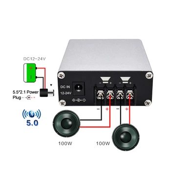 Digital Amplifier Board TPA3116D2 Class D Amp High Power Bluetooth 5.0 Dual Chip 2*100W Wireless Audio amplificador de audio
Digital Amplifier Board TPA3116D2 Class D Amp High Power Bluetooth 5.0 Dual Chip 2*100W Wireless Audio amplificador de audio