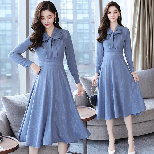 Korean 2019 Fashion Vintage Women Dress High Waist Loose Zip Vestidos Casual Brief A-line Bow Mid-calf Dresses
Korean 2019 Fashion Vintage Women Dress High Waist Loose Zip Vestidos Casual Brief A-line Bow Mid-calf Dresses