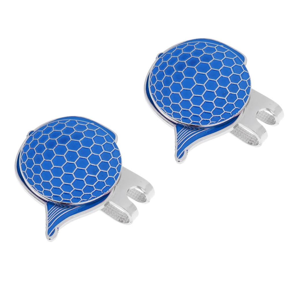 2 Sets of Fashion Cap Stainless Steel Golf Hat Clip Magnetic with Ball Marker 2 Sets of Fashion Cap Stainless Steel Golf Hat Clip Magnetic with Ball Marker