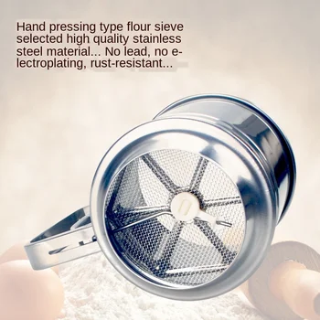 Stainless Steel Flour Sieve Single-layer Pointed Bottom Flour Filter Cup Type Flour Sieve 
Stainless Steel Flour Sieve Single-layer Pointed Bottom Flour Filter Cup Type Flour Sieve