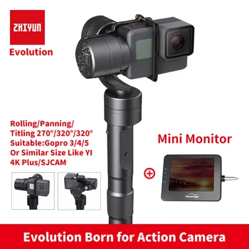 

Zhiyun Z1 EVOLUTION 3 Axis Gimbal Brushless 320 Degree Moving Handheld Gimbal Stabilizer for GoPro sjcam YI Action Cameras