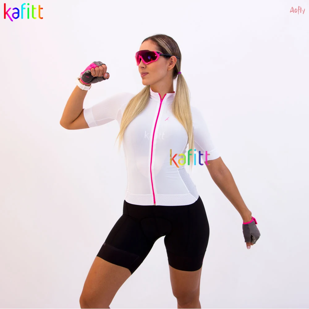 Kafitt Cycling Suit Overalls White Female Cycling Jumpsuit Summer Short Sleeve Monkey Cyclist Clothing Outfit Triathlon
Kafitt Cycling Suit Overalls White Female Cycling Jumpsuit Summer Short Sleeve Monkey Cyclist Clothing Outfit Triathlon