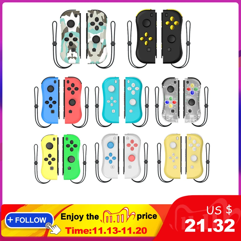 Wireless Bluetooth Left & Right Game Controller Gamepad For Nintendo Switch NS Game for Nintend Switch Console r25
Wireless Bluetooth Left & Right Game Controller Gamepad For Nintendo Switch NS Game for Nintend Switch Console r25