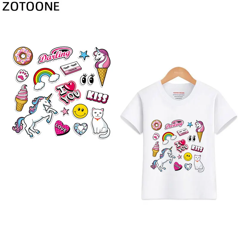 ZOTOONE New Ice Cream Pink Unicorn Heat Transfer Heat Transfer Sticker A Grade Offset Heat Transfer Pattern Spot Wholesale G
ZOTOONE New Ice Cream Pink Unicorn Heat Transfer Heat Transfer Sticker A Grade Offset Heat Transfer Pattern Spot Wholesale G