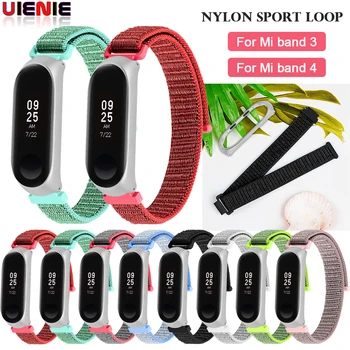 Nylon loop replaceable Bracelet for Xiaomi Mi band 3/4 Sports Wristband Breathable Strap for Miband 3/4 smart watch Accessories
Nylon loop replaceable Bracelet for Xiaomi Mi band 3/4 Sports Wristband Breathable Strap for Miband 3/4 smart watch Accessories