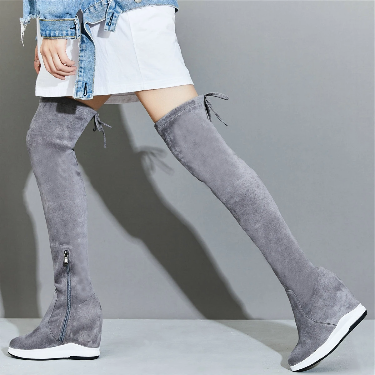 Platform Pumps Shoes Women Stretchy Velvet Wedges High Heel Over the Knee Boots Female Thigh High Fashion Sneakers Casual Shoes
Platform Pumps Shoes Women Stretchy Velvet Wedges High Heel Over the Knee Boots Female Thigh High Fashion Sneakers Casual Shoes